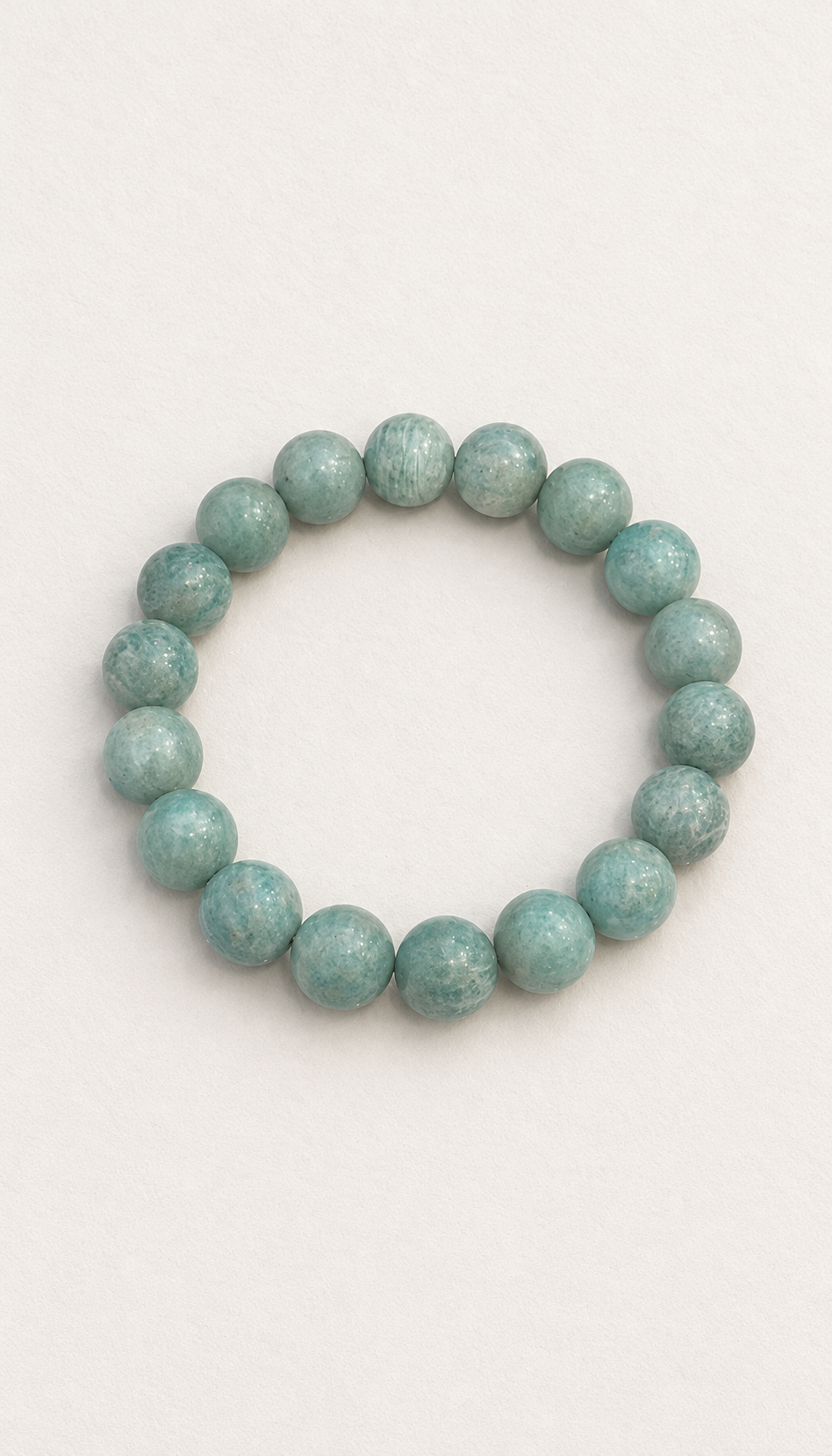 Amazonite Beaded Bracelet – Soft Blue-Green