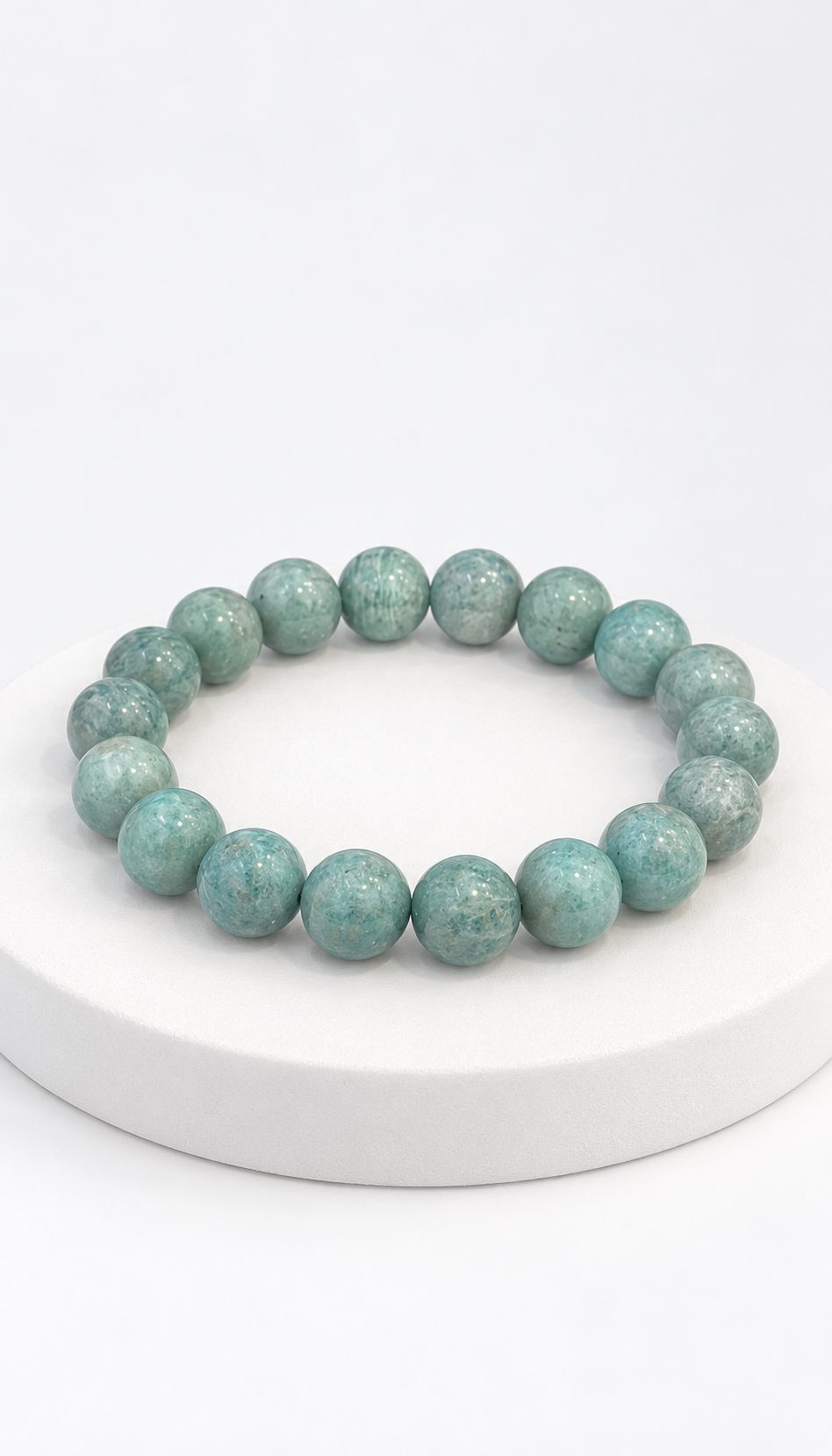 Amazonite Beaded Bracelet – Soft Blue-Green